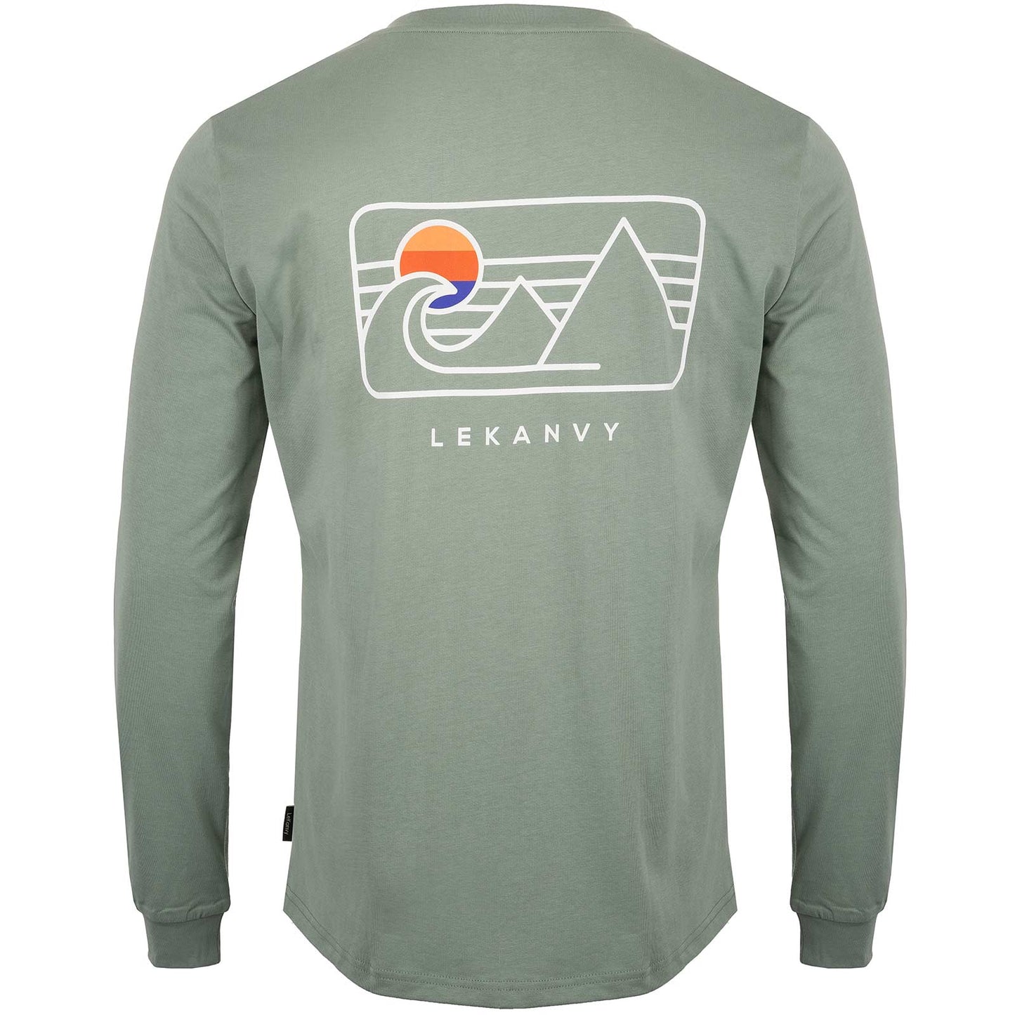 LeKanvy Travel Sage Green Long Sleeve Top