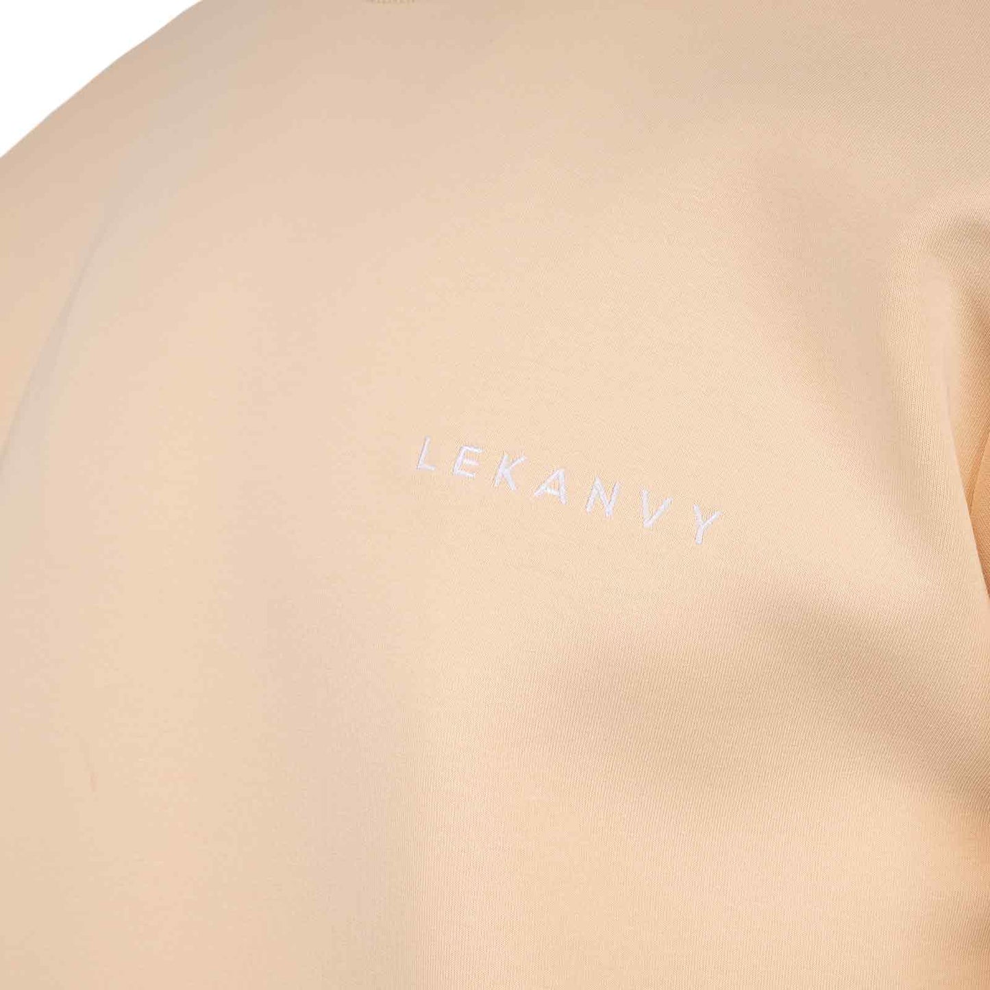 LeKanvy Versatile Pastel Cream Crew Neck