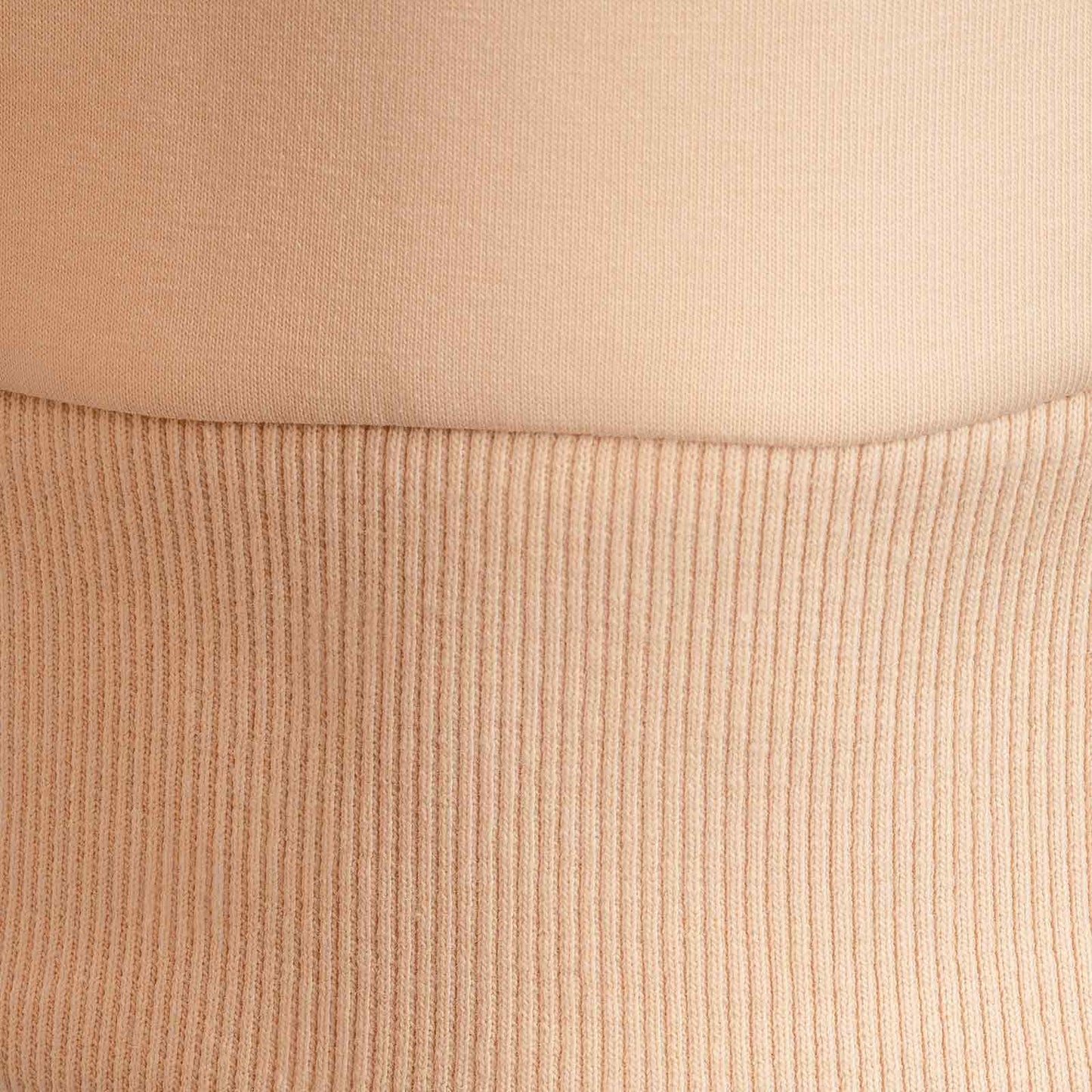 LeKanvy Versatile Pastel Cream Crew Neck