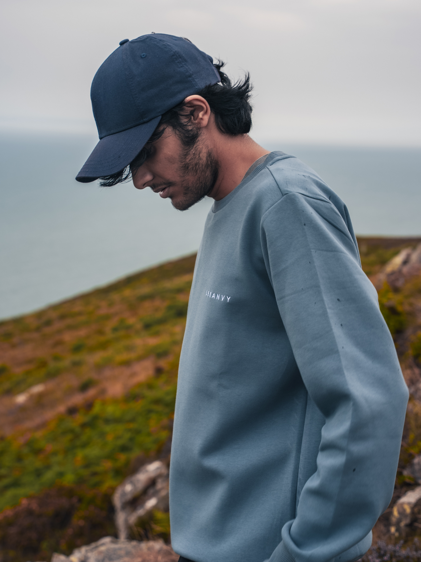 LeKanvy Versatile Light Navy Crew Neck