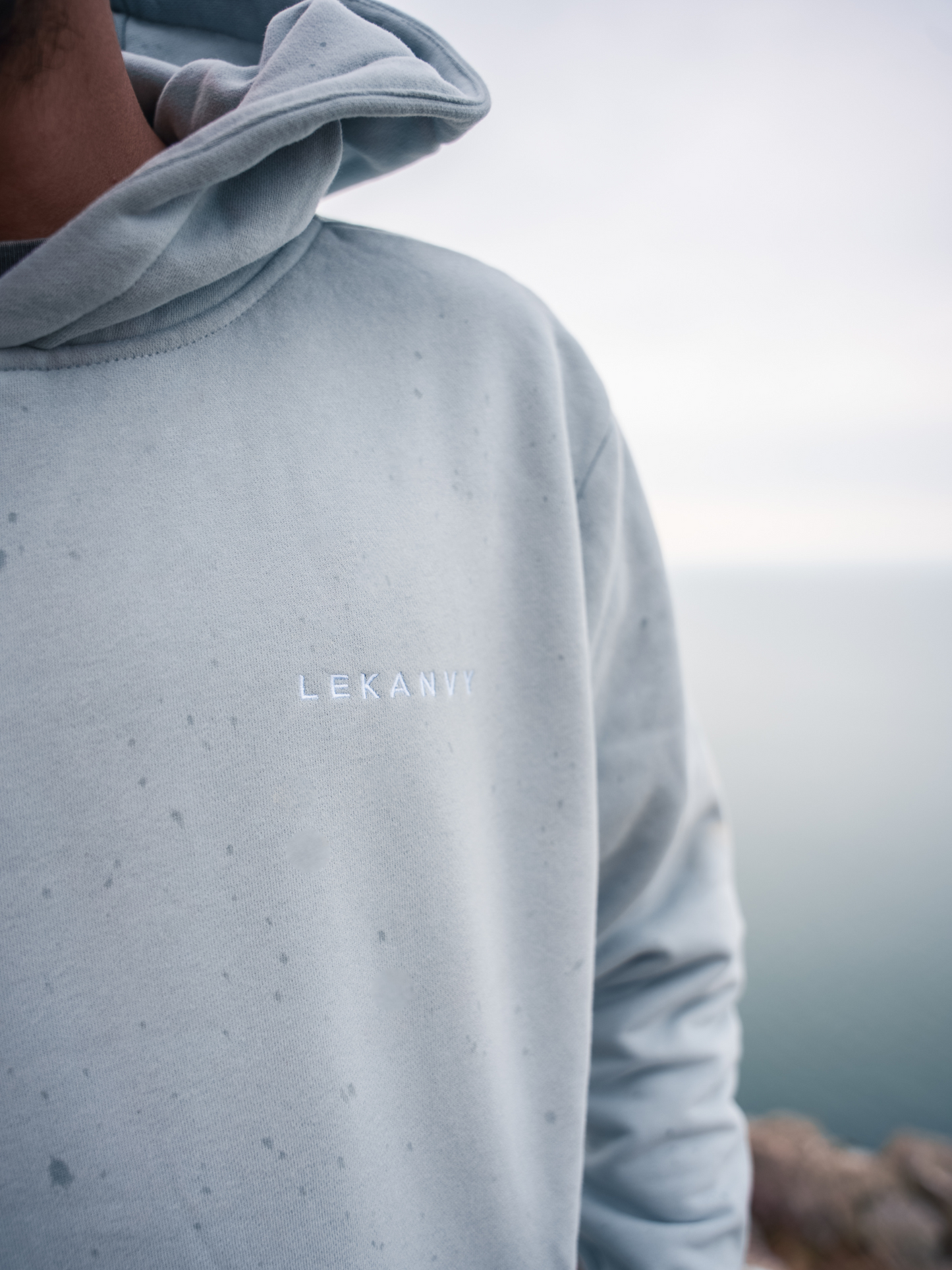 LeKanvy Everyday Pale Blue Fleece Hoodie