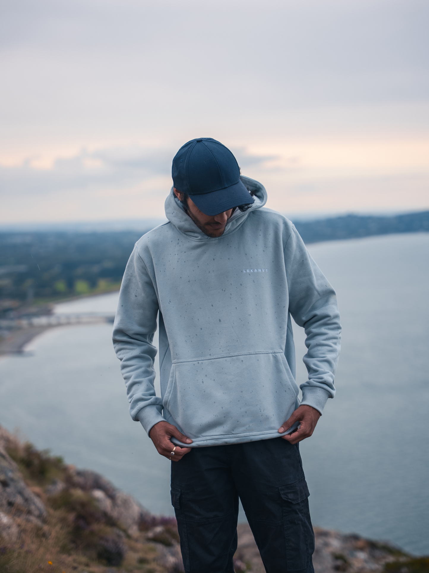 LeKanvy Everyday Pale Blue Fleece Hoodie