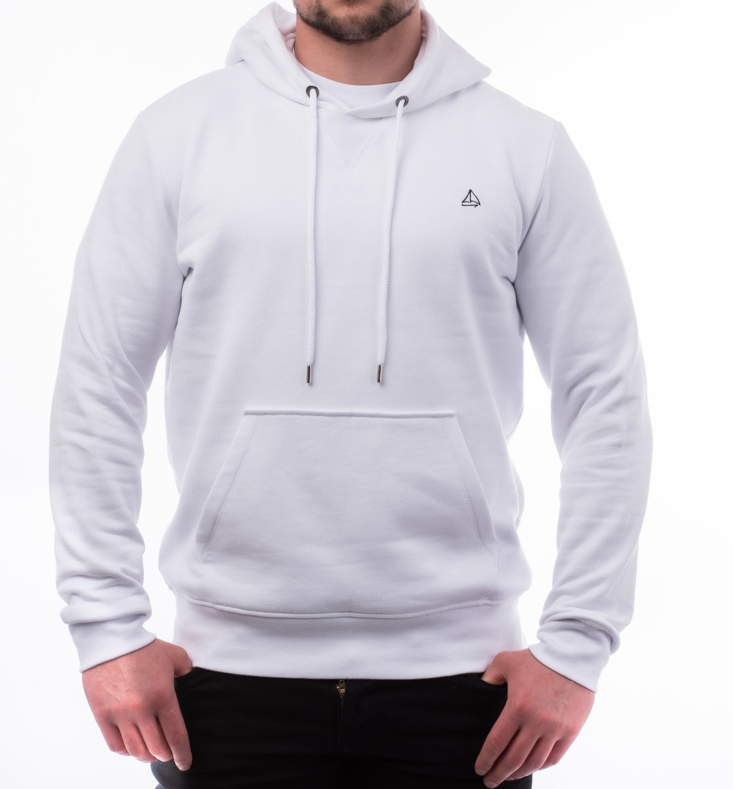 white hoodie