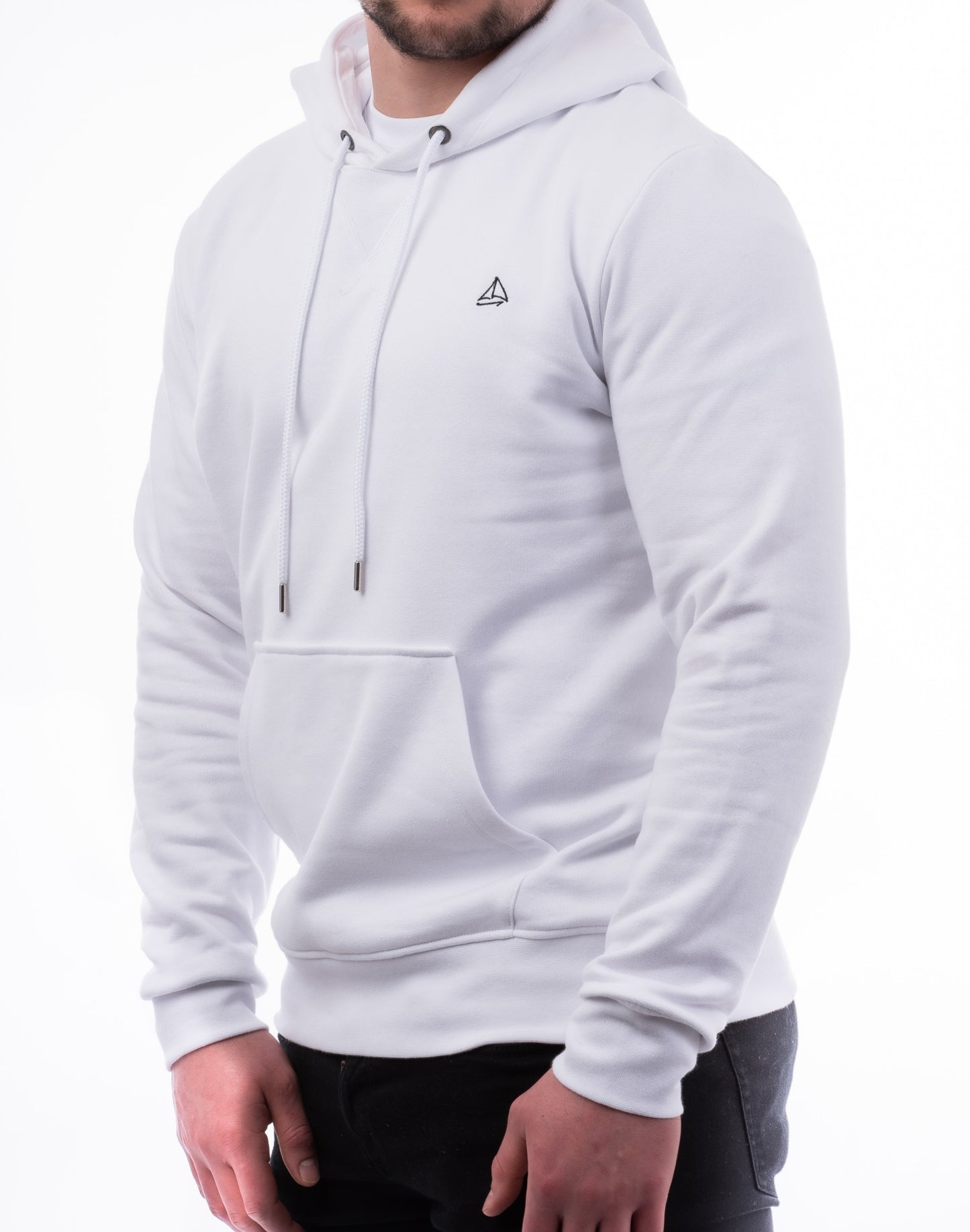 white hoodie
