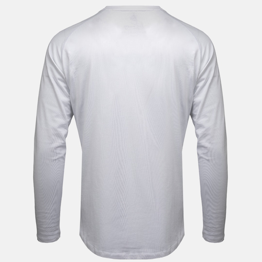 White Donard Long Sleeve Tee