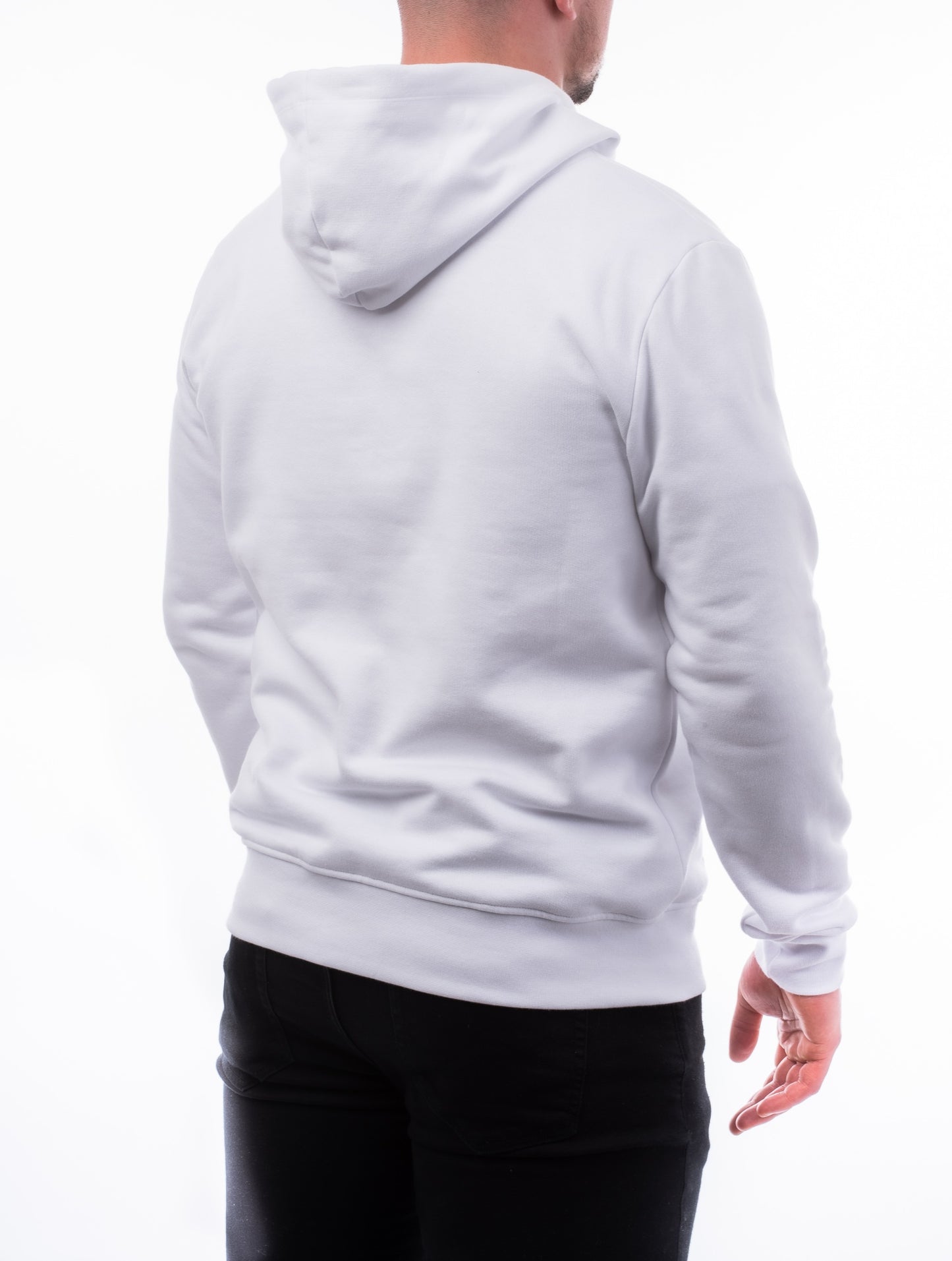 white hoodie