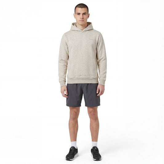LeKanvy Everyday Melange Grey Fleece Hoodie