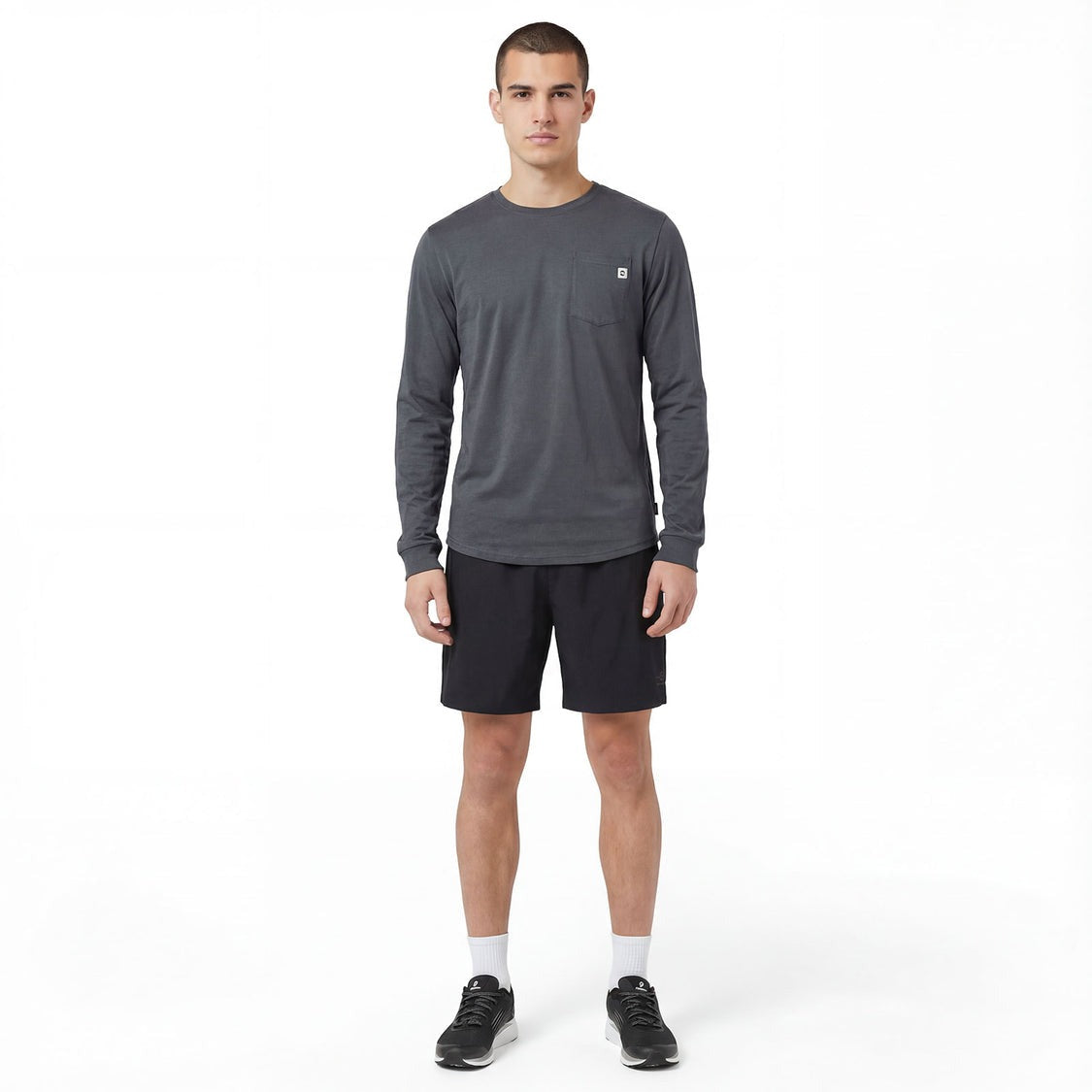 LeKanvy Travel Light Navy Long Sleeve Top