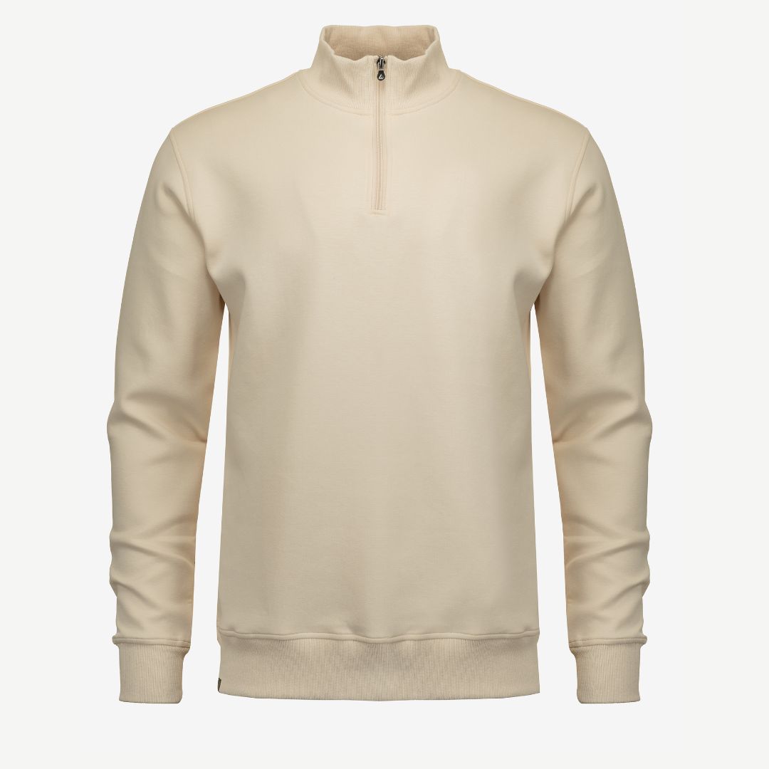 Cream Quarter Zip Jumper