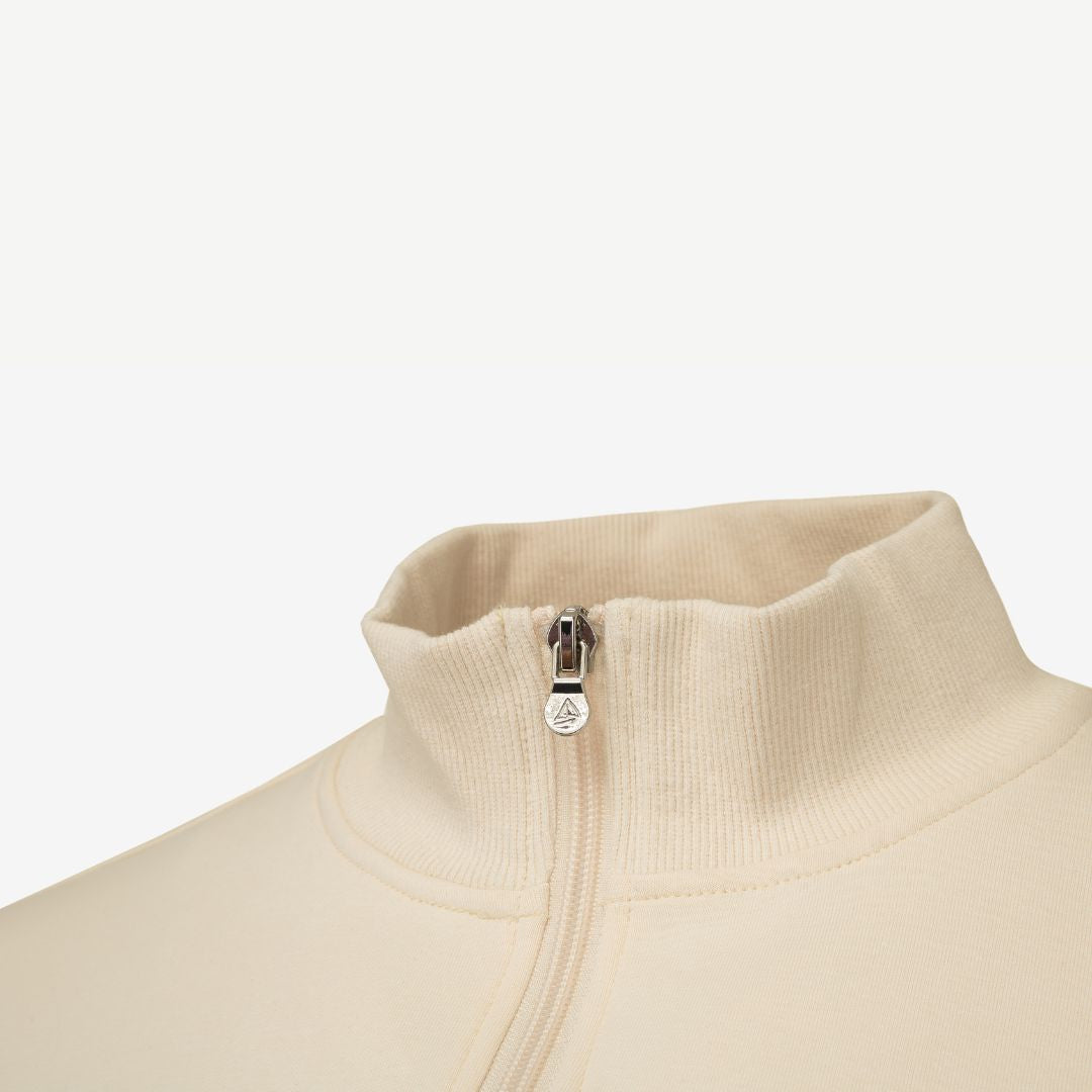 Cream Quarter Zip Jumper