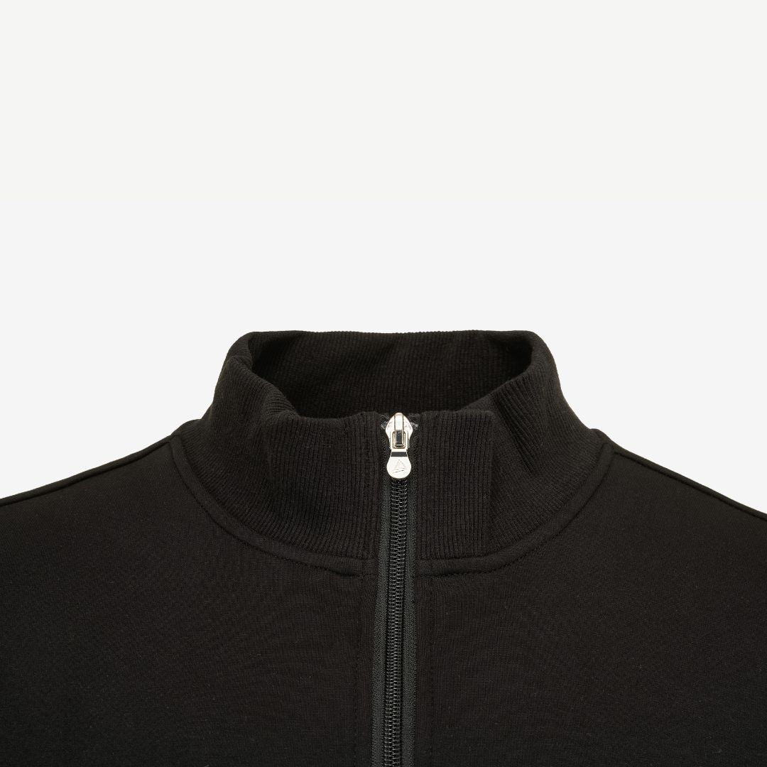 Black Quarter Zip Jumper