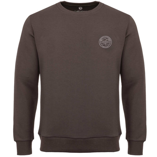 LeKanvy Versatile Dark Grey Crew Neck