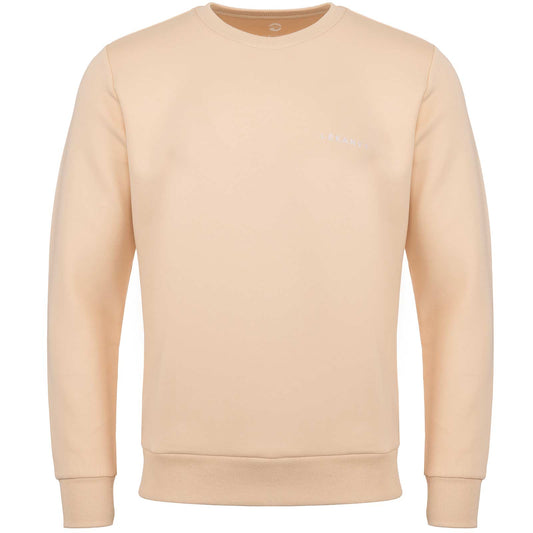 LeKanvy Versatile Pastel Cream Crew Neck