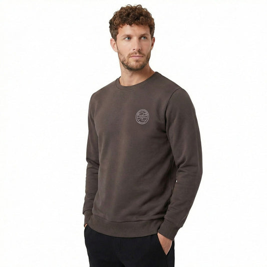 LeKanvy Versatile Dark Grey Crew Neck
