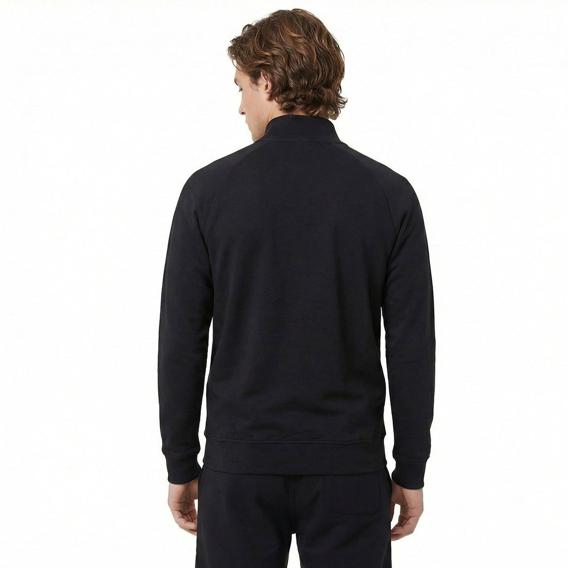 LeKanvy Navy Quarter Zip Fleece Jumper