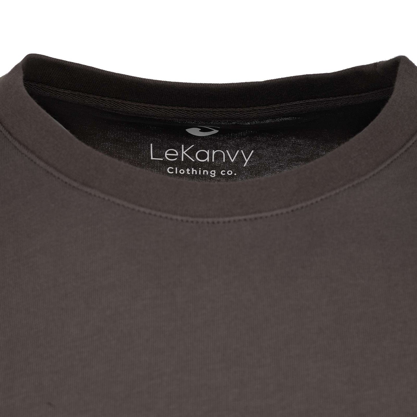 LeKanvy Essential Graphite Longline T-Shirt