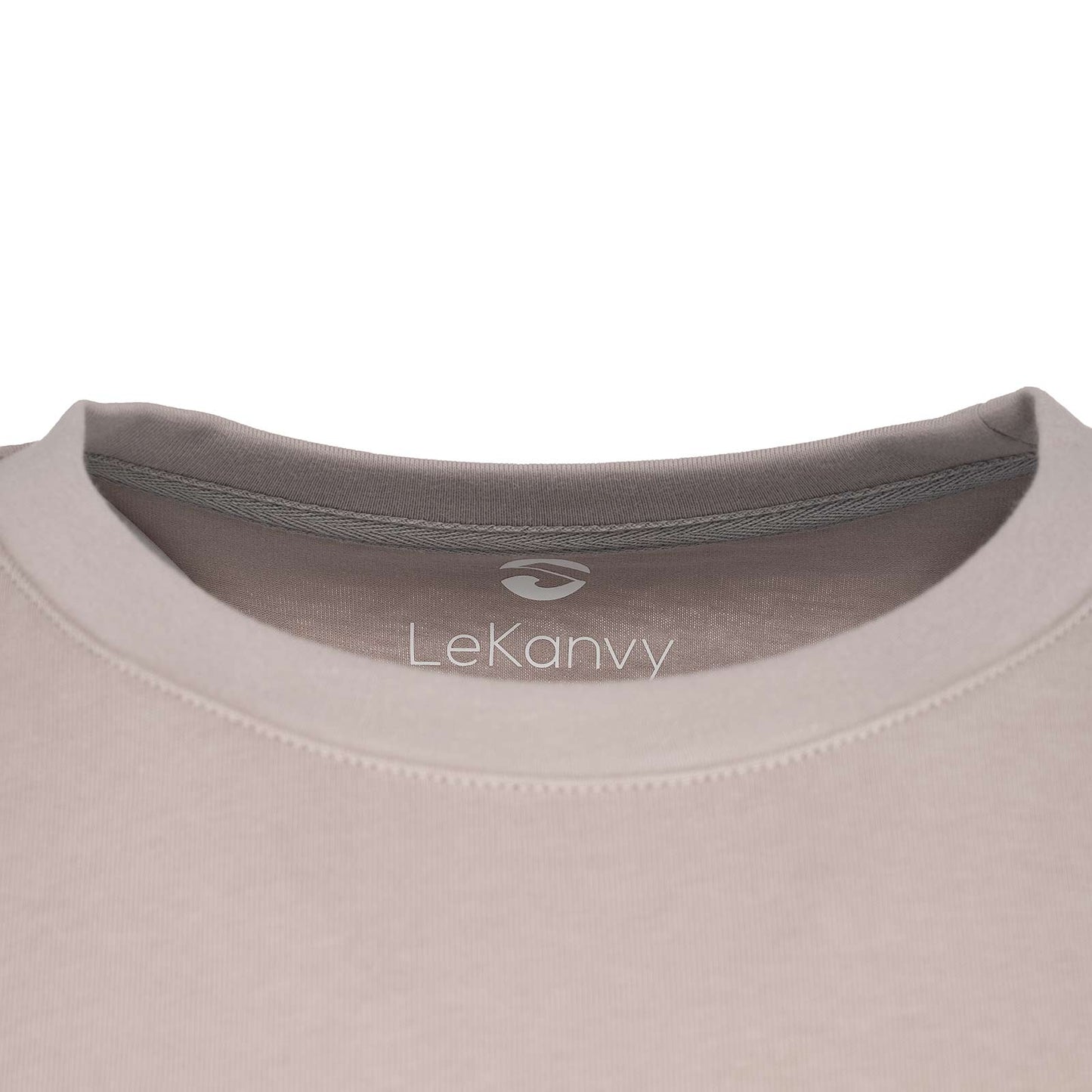 LeKanvy Essential Stone Grey Longline T-Shirt