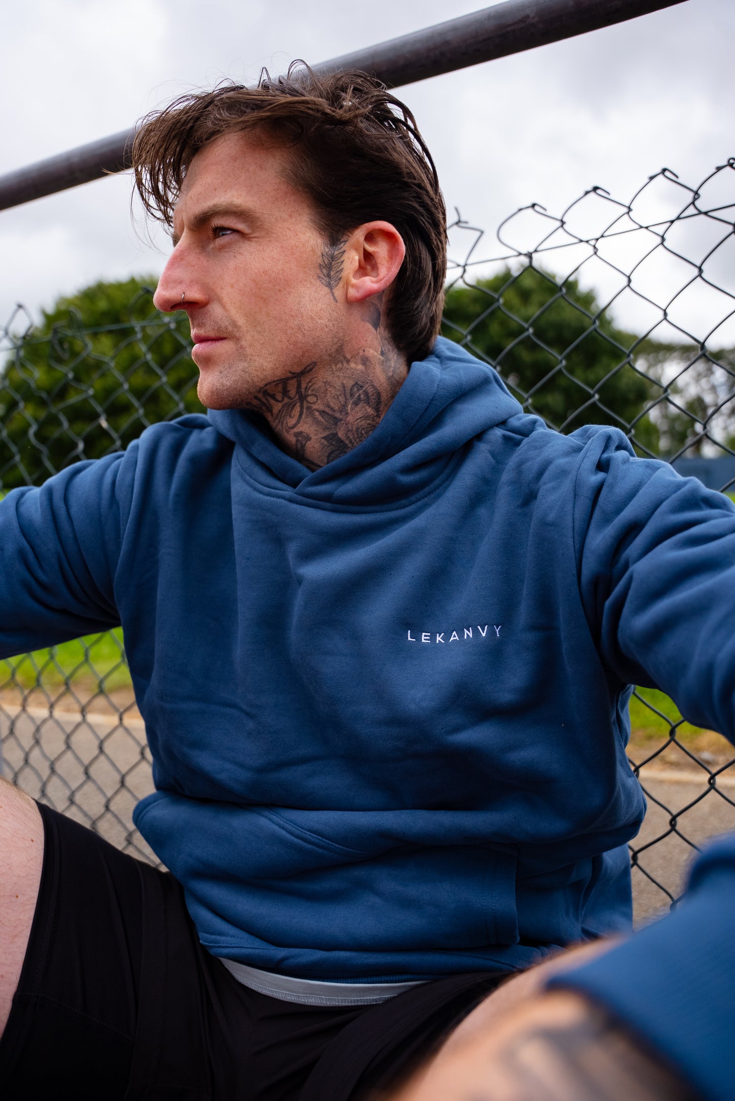 LeKanvy Everyday Navy Fleece Hoodie