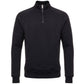 LeKanvy Navy Quarter Zip Fleece Jumper