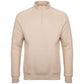 LeKanvy Cream Quarter Zip Fleece Jumper