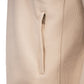 LeKanvy Cream Quarter Zip Fleece Jumper