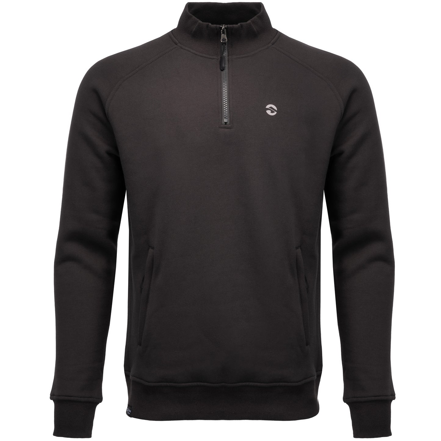 LeKanvy Graphite Quarter Zip Fleece Jumper