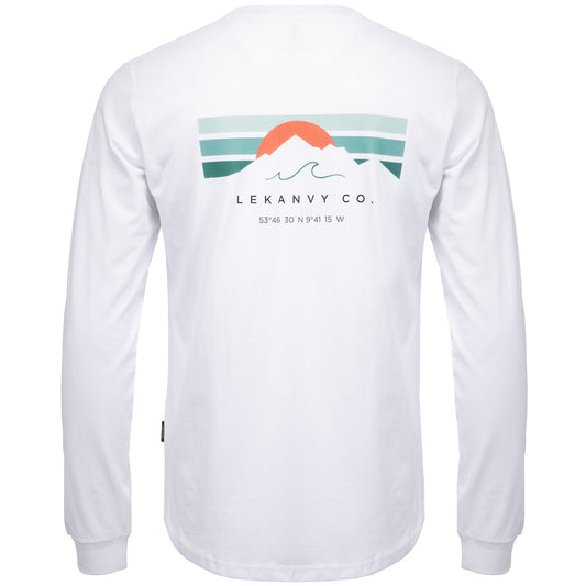 LeKanvy Travel White Long Sleeve Top