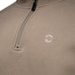 LeKanvy Stone Grey Quarter Zip Fleece Jumper