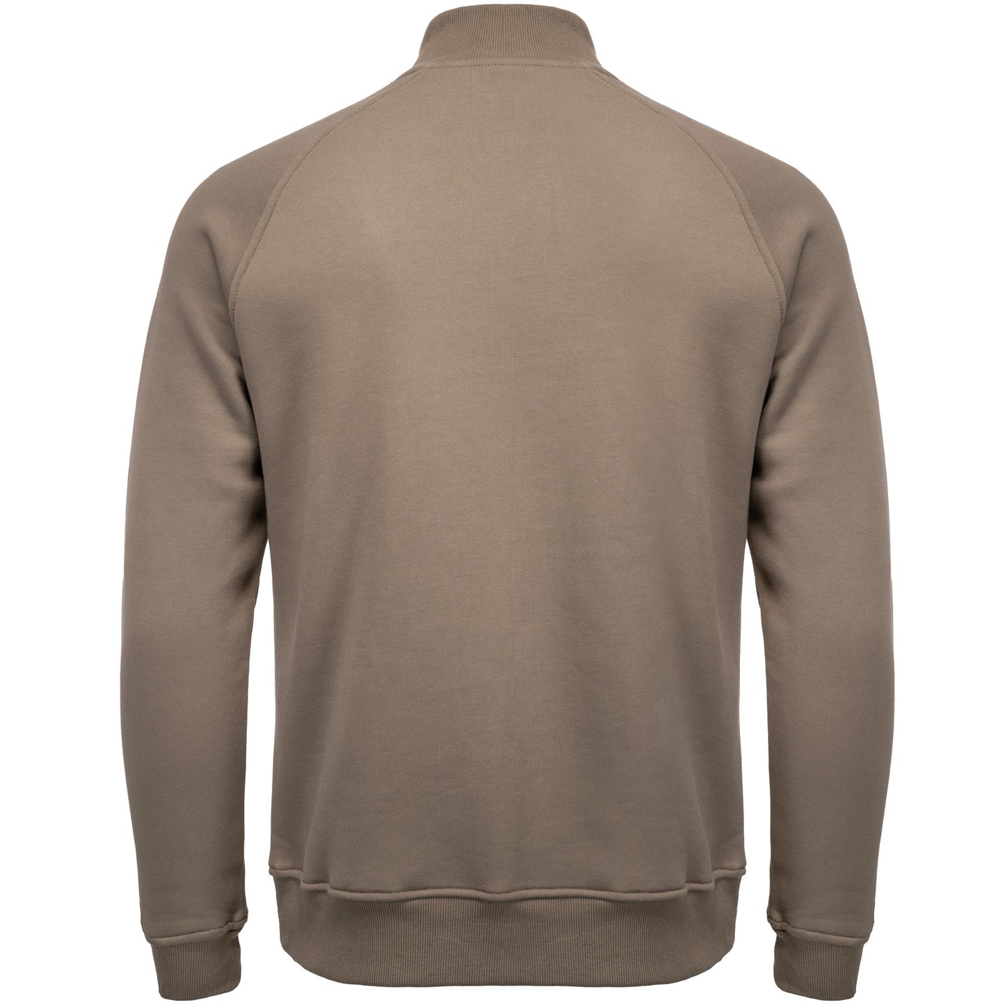 LeKanvy Stone Grey Quarter Zip Fleece Jumper