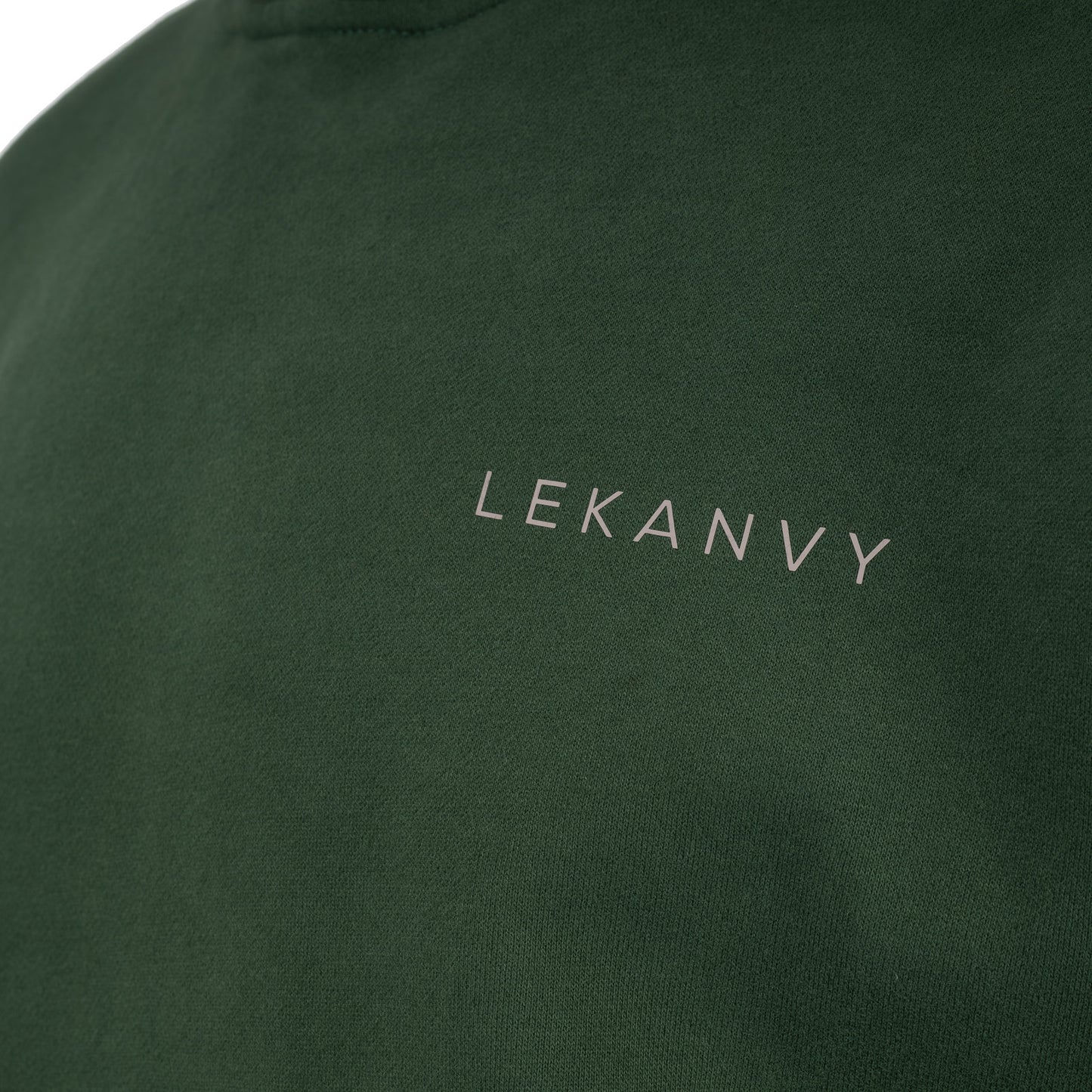 LeKanvy Everyday Pine Green Fleece Hoodie