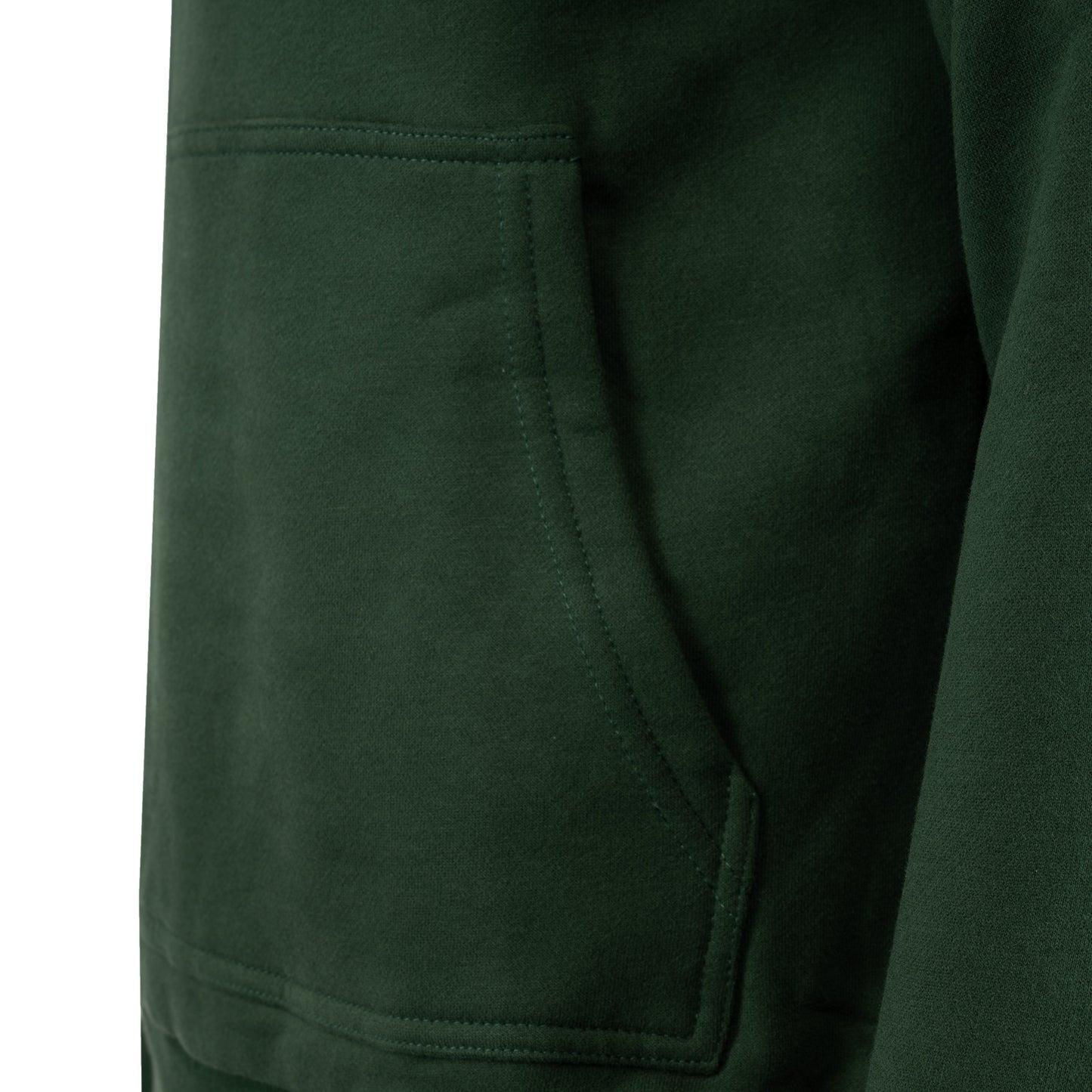 LeKanvy Everyday Pine Green Fleece Hoodie