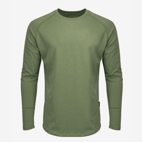 Green Graphic Long Sleeve Top