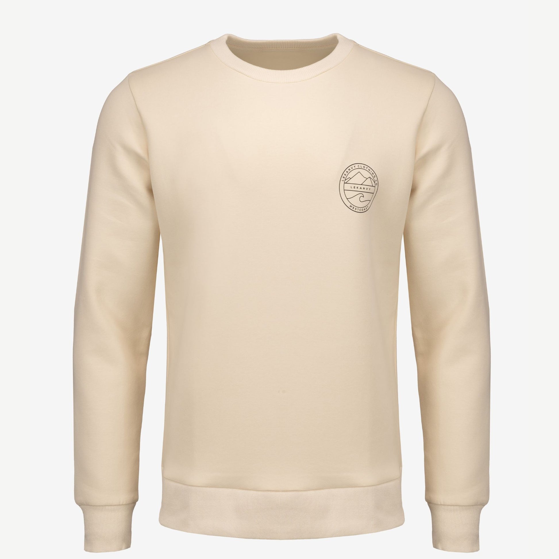 Unisex Cream LeKanvy Crew Neck