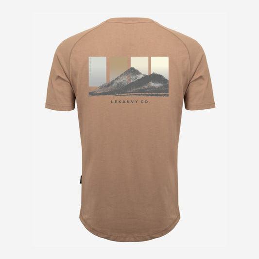 Brown Graphic Achill Tee