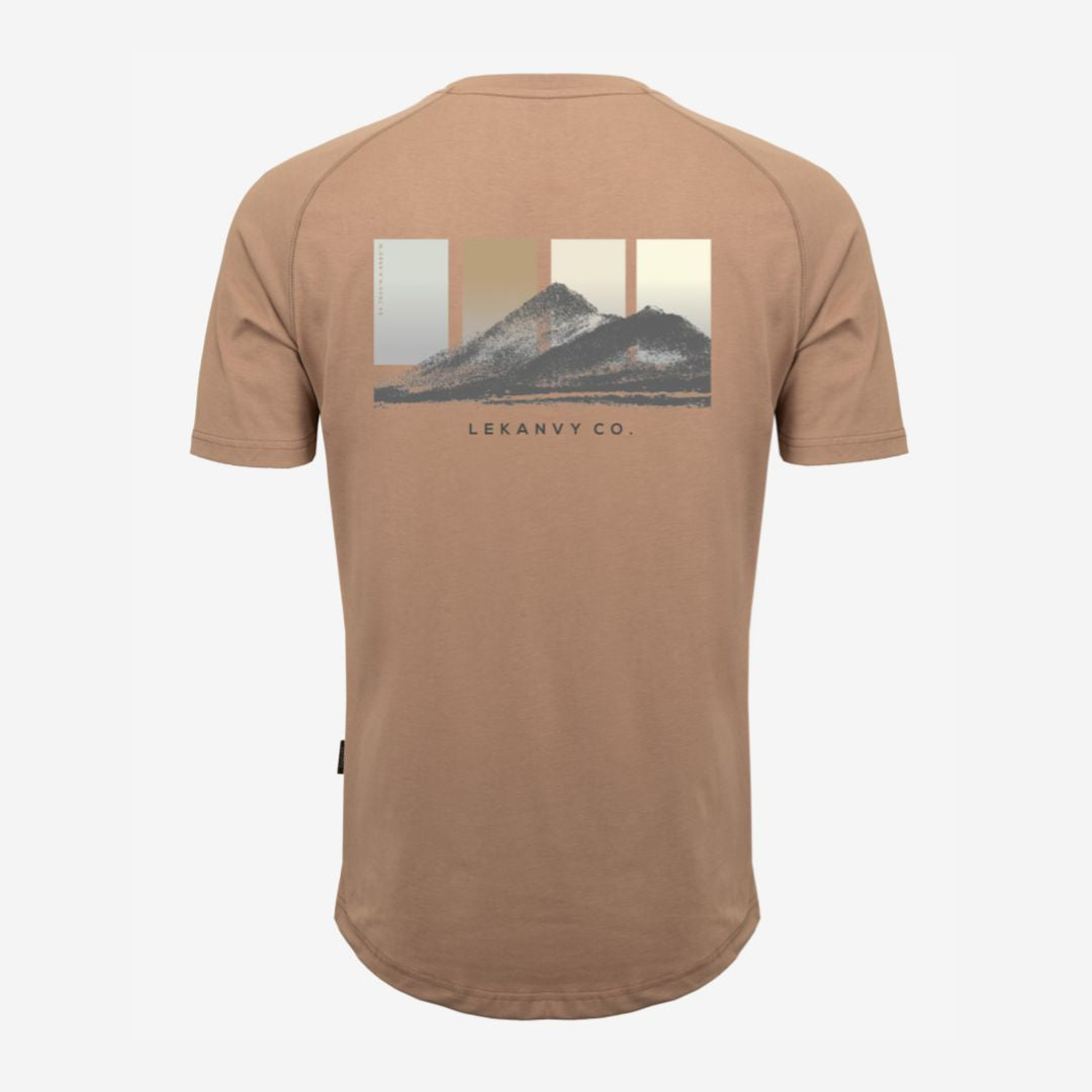 Brown Graphic Achill Tee