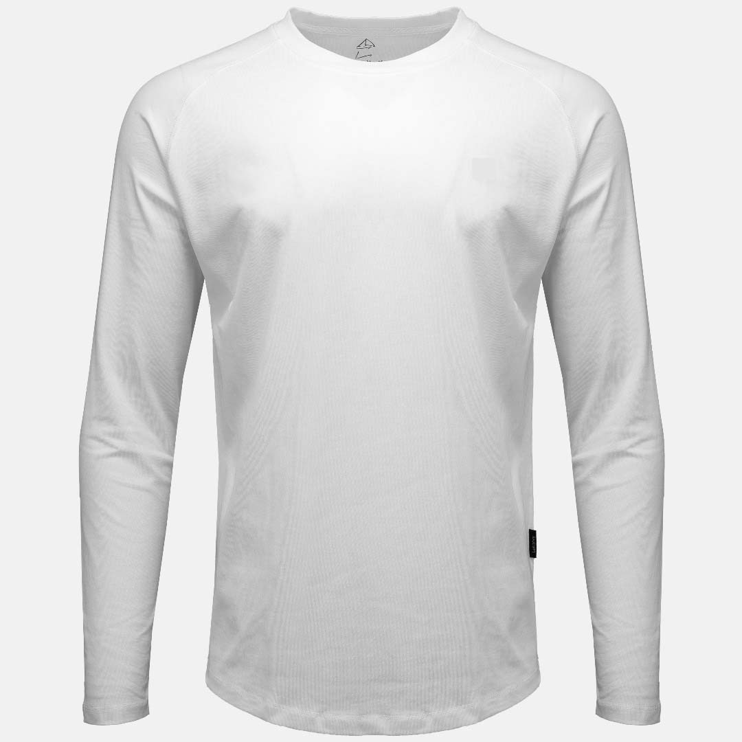 White Donard Long Sleeve Tee