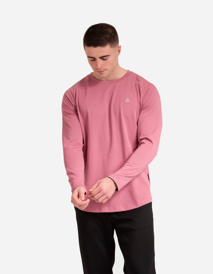 pink long sleeve mens top