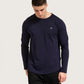 Mens navy long sleeve top