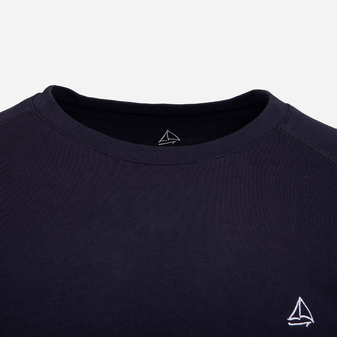 Mens navy long sleeve top