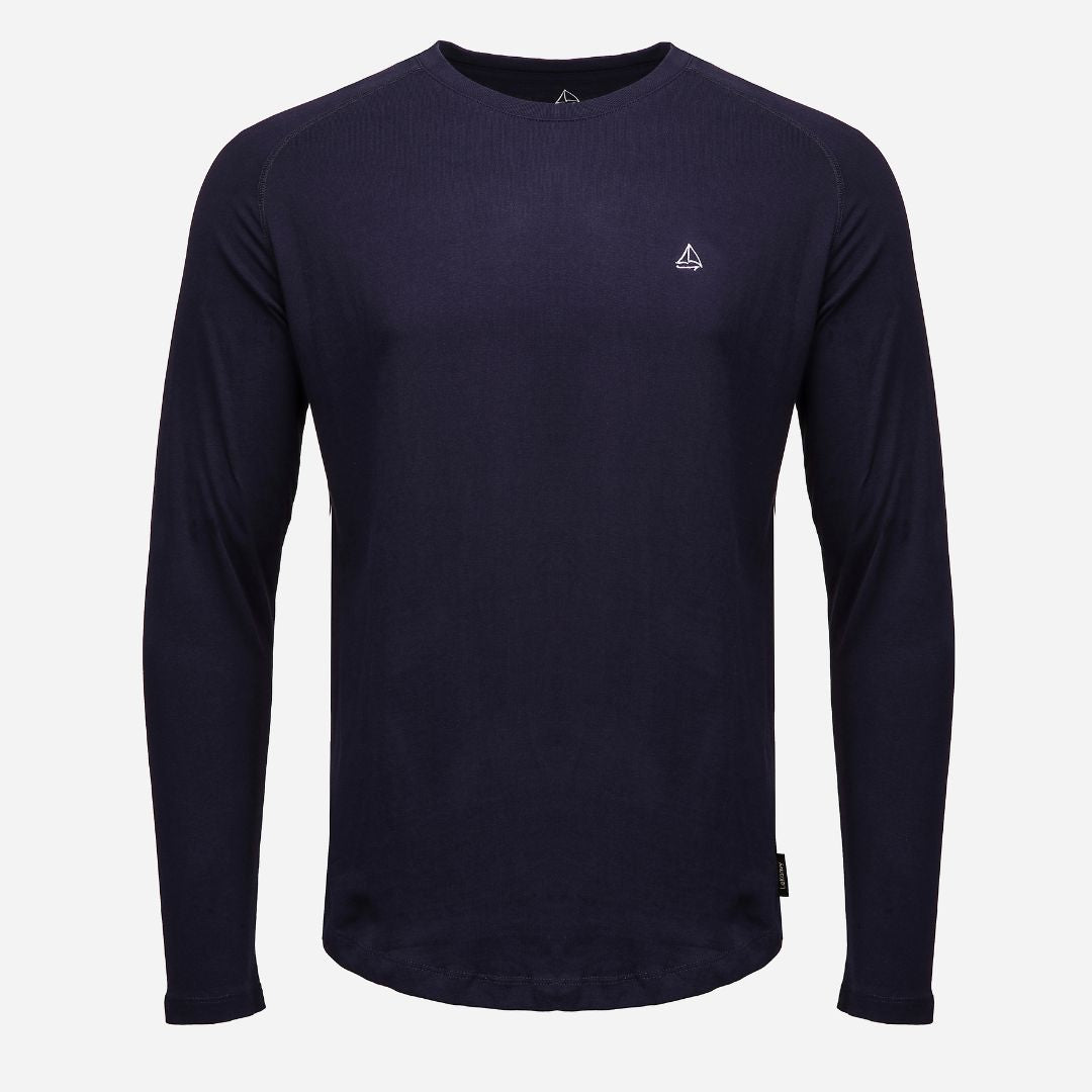 Mens navy long sleeve top