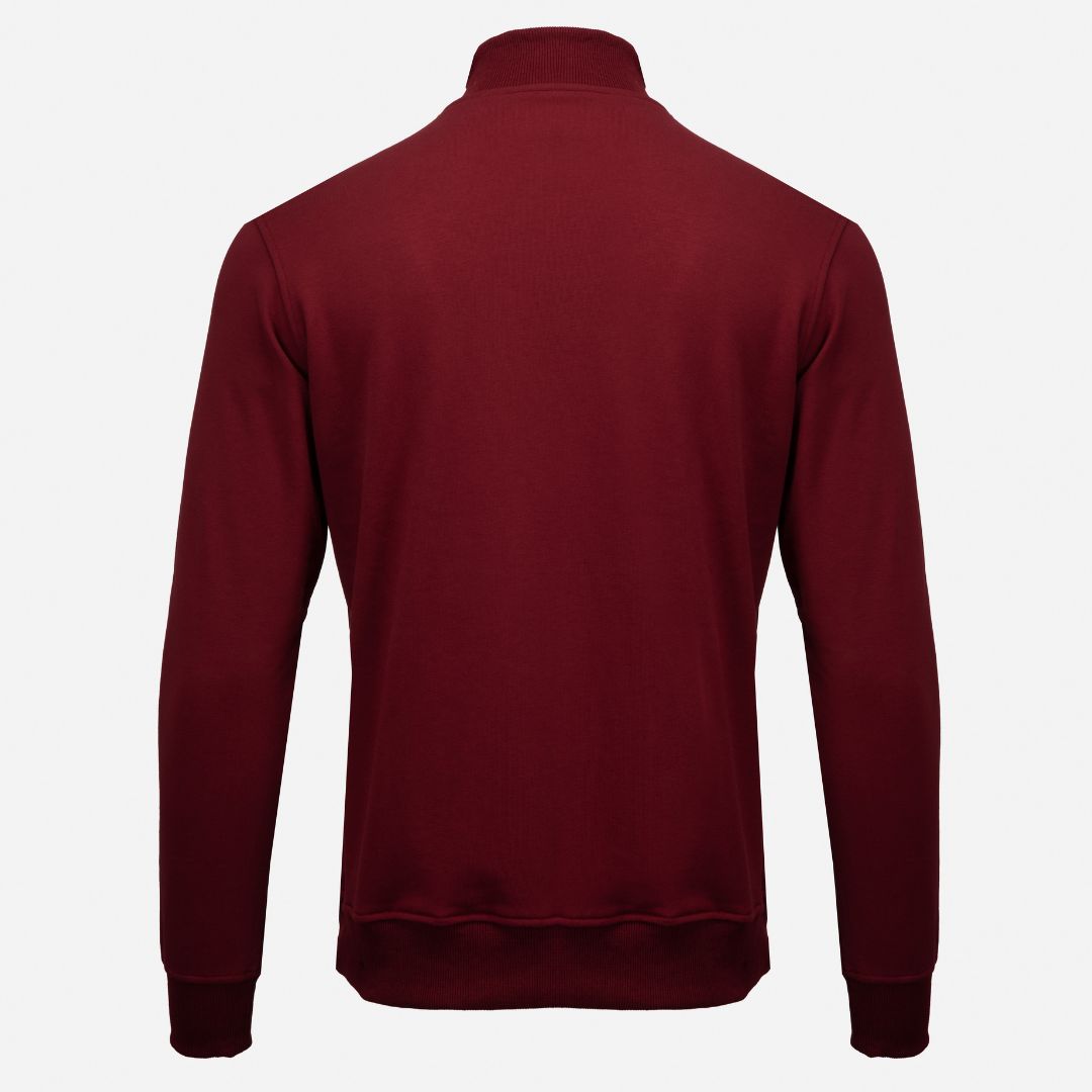 Red Quarter Zip Jumper