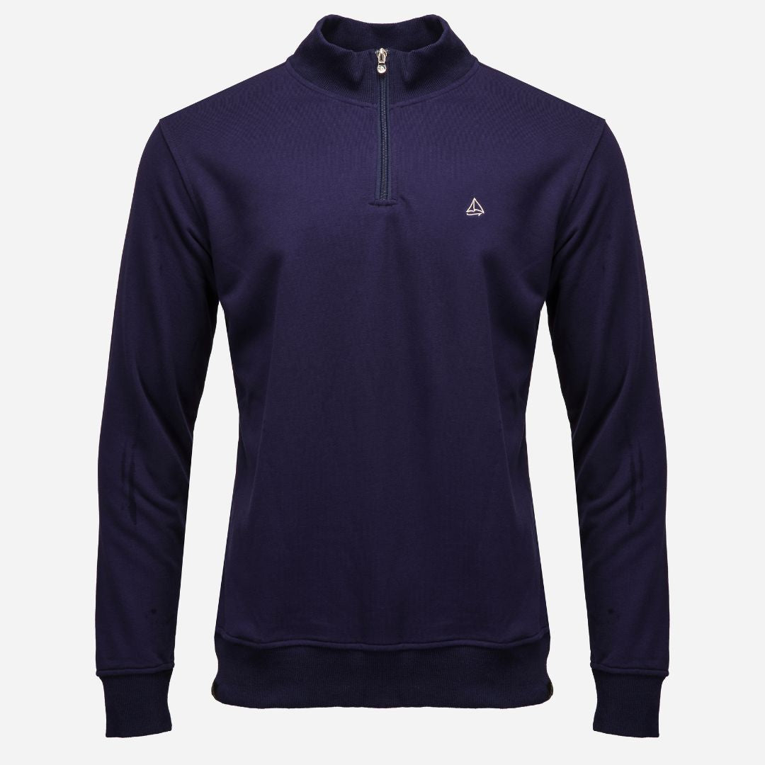 Navy Farran Quarter Zip Jumper – LeKanvy Clothing Company