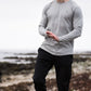 grey long sleeve top
