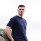 Mens navy short sleeve top