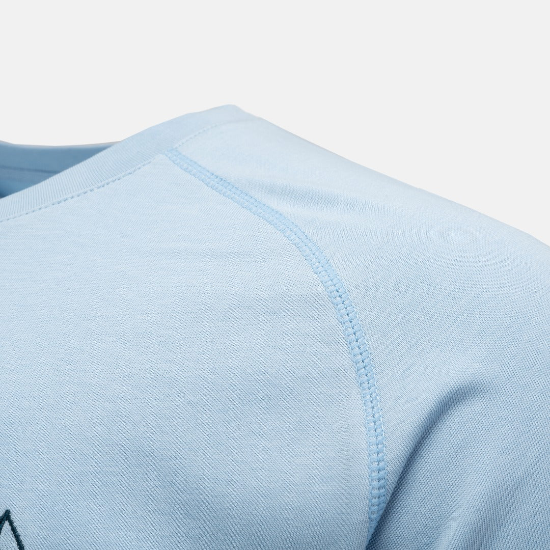 mens baby blue long sleeve top