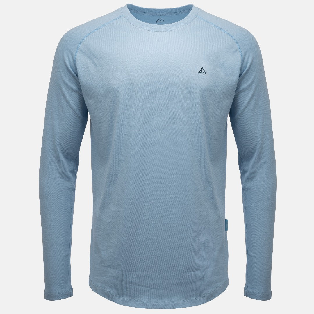 mens baby blue long sleeve top