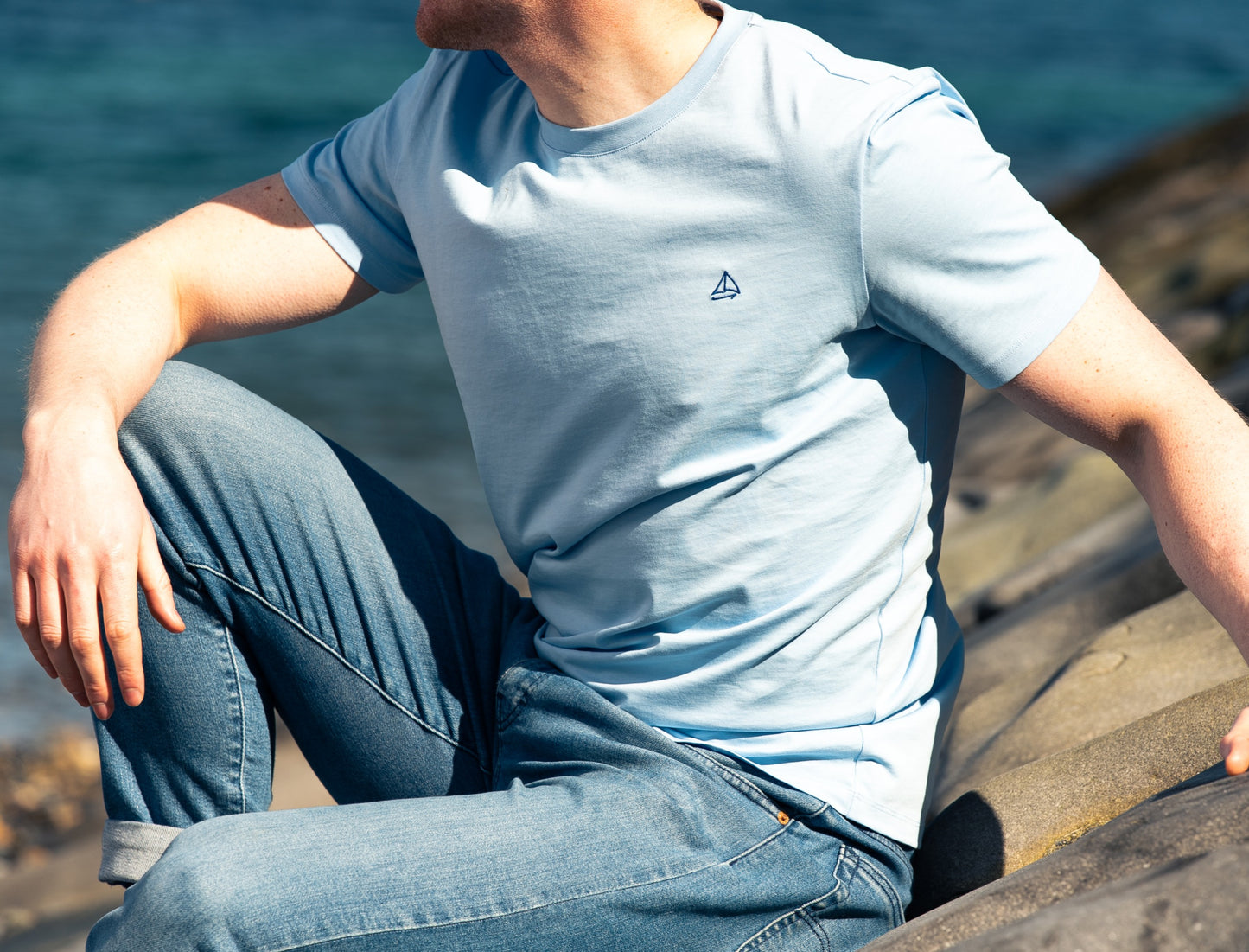 Sky Blue Banna Tee